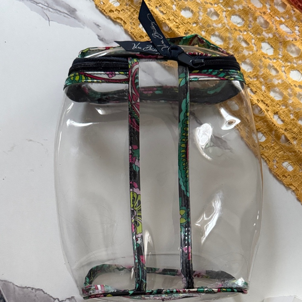 Vera Bradley Floral Transparent Women's Bag makeup bag